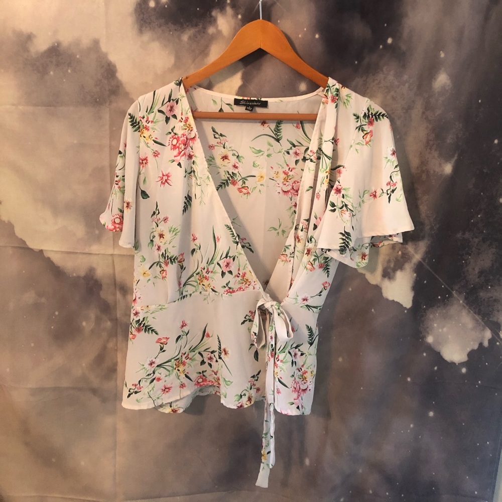 Flower print top
